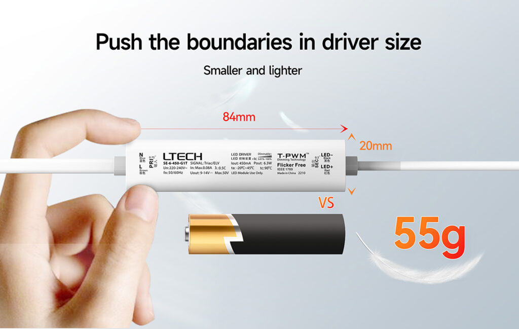 LTECH 6W 350MA Mains Dimmable Constant Current LED Driver 3 2 en