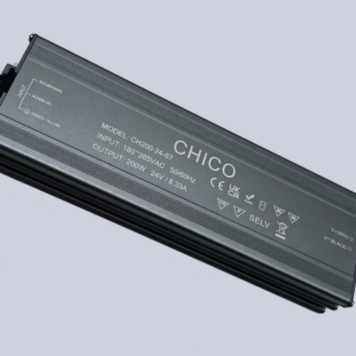 Chico 200W 24V Constant Voltage Non-Dimmable LED Driver – Luna LED Drive