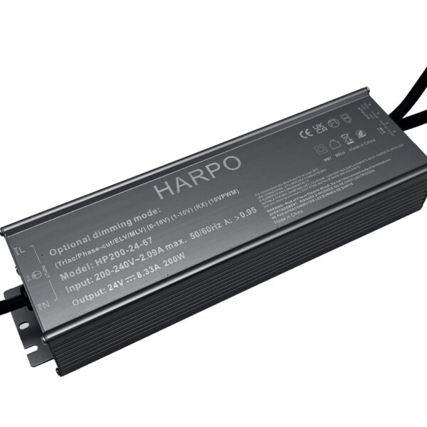 Harpo 200W 24V Constant Voltage 5-IN-1 Dimmable LED Driver