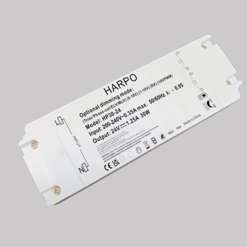 Harpo 30W 24V Constant Voltage 5-IN-1 Dimmable LED Driver – Luna LED Drive