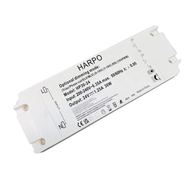 Harpo 30W 24V Constant Voltage 5-IN-1 Dimmable LED Driver