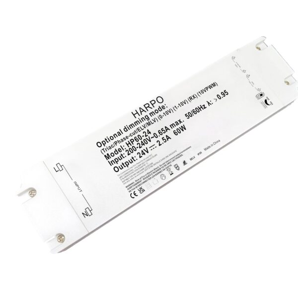Harpo 60W 24V Constant Voltage 5-IN-1 Dimmable LED Driver