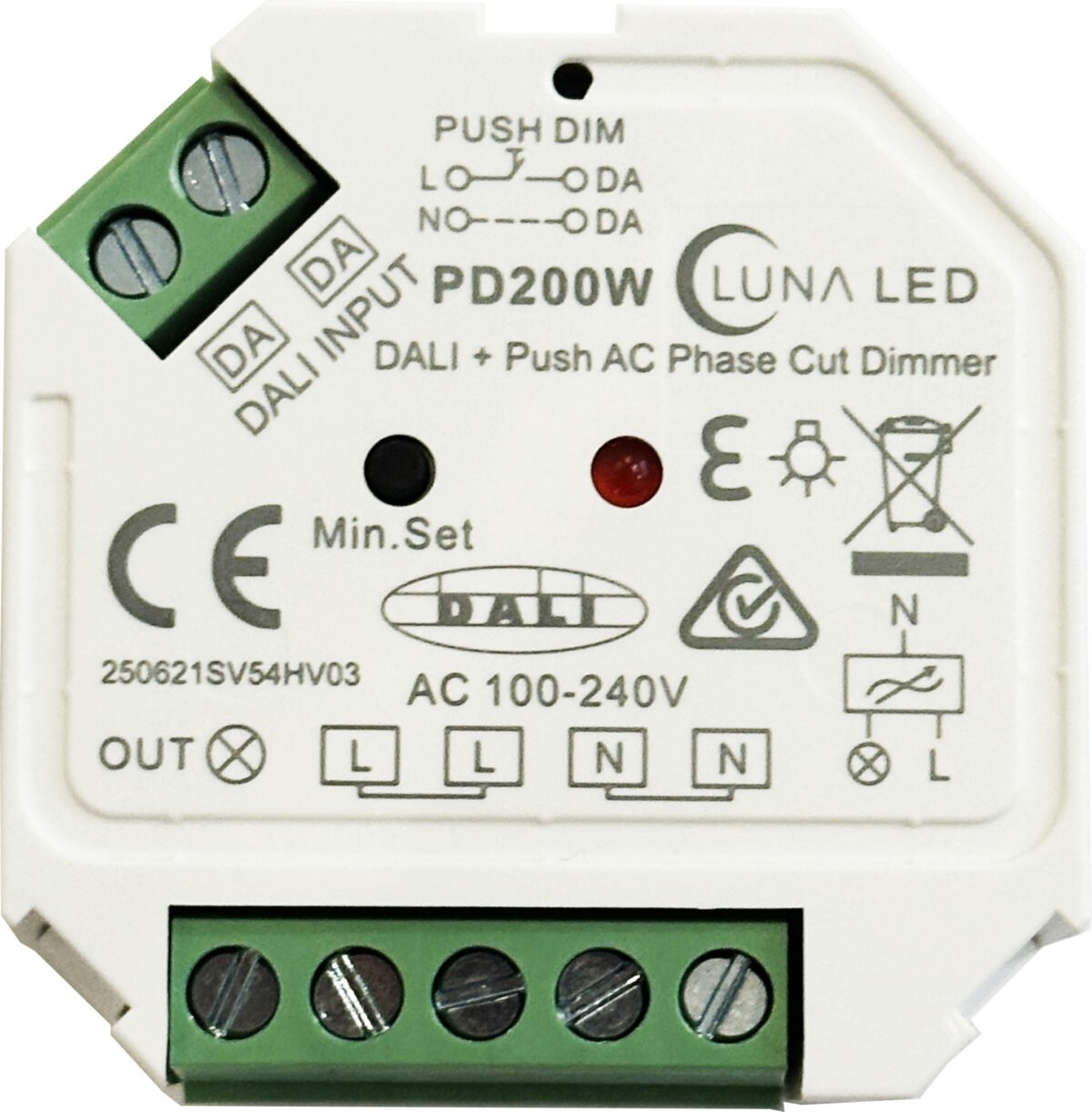 Sunricher Dali + Push AC Phase Cut Dimmer SR-2303SAC-HP - Image 2