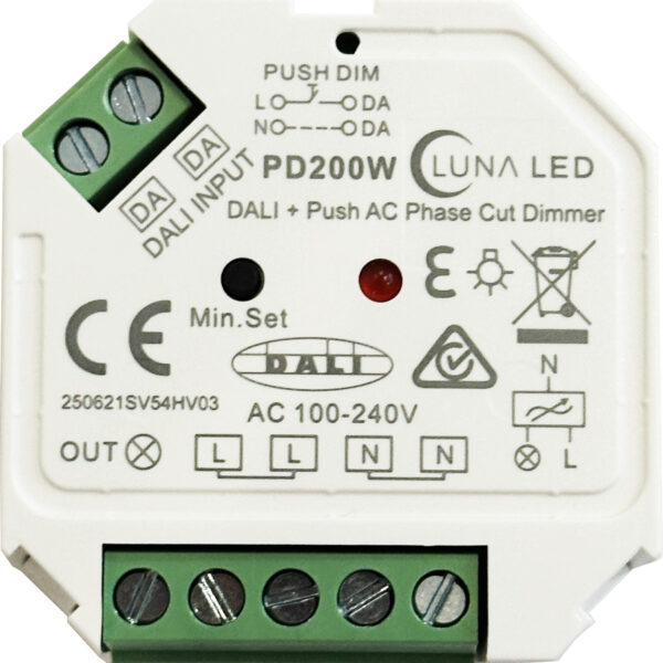 Sunricher Dali + Push AC Phase Cut Dimmer PD200W (SR-2303SAC-HP)