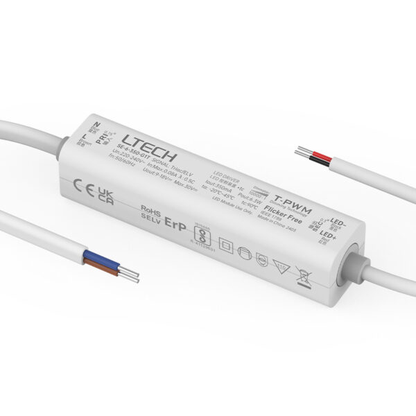 LTECH 6W 350MA Mains Dimmable Constant Current LED Driver